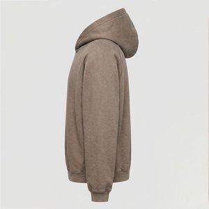 Nouveau sweat-shirt à capuche pour femme avec logo personnalisé, couleur unie, en molleton de coton, décontracté, pour l'automne, avec poche, longueur standard - Product Image 3