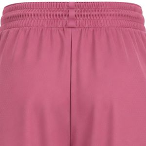 Shorts de basketball personnalisés pour hommes, couleur rose poudré, avec panneaux latéraux géométriques blancs, en maille respirante, pour l'entraînement sportif et la gym - Product Image 6