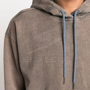 Sweat à capuche d'hiver délavé à l'acide de haute qualité, en mélange de coton durable, avec poche avant premium, écologique et respirant, pour le style de vie masculin - Product Image 5
