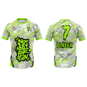ชุดฟุตบอลแบบ Flag Football ลายพิมพ์ฤดูหนาว ระบายอากาศได้ดี ชุดแข่งขัน 7 คนต่อทีม พร้อมโลโก้สั่งทำด้านหน้า และแพ็คเกจขายส่ง - Product Image 3