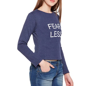 Sudadera superior de alta calidad para mujer con bordado personalizado nueva venta al por mayor cuello redondo manga larga para posición de logotipo frontal de invierno - Product Image 1