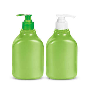 Envase Cosmético de Botella Plana con Hombro Inclinado, Tapa Antiderrames, Diseño Elegante y Ecológico, Serigrafía, Plástico PET, 480 ml - Product Image 2