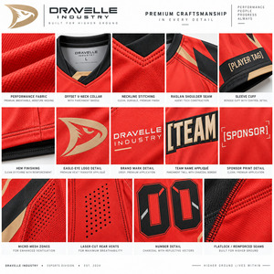 Camiseta Deportiva Coral Tactical con Cuello en V y Mangas Raglán, con Impresión del Patrocinador y el Nombre del Jugador, Uniforme para Equipos de Videojuegos - Product Image 6