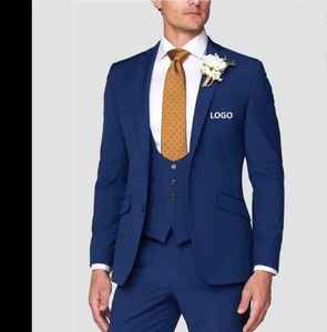 Blazer décontracté de haute qualité en tissus personnalisables pour homme, costume formel à simple boutonnage pour affaires et banquets - Product Image 6