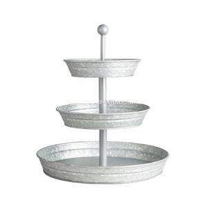 Base para Pastel de Metal Galvanizado con Acabado Antiguo, Tamaño Estándar, Ecológica, Nuevo Diseño, Decorativa, para Mesa, Uso Doméstico y Comercial - Product Image 1