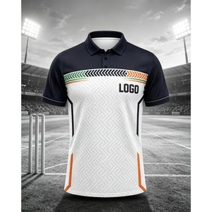 เสื้อคริกเก็ตแบบกำหนดเองได้พร้อมชื่อและหมายเลขเฉพาะตัว แห้งเร็ว ระบายอากาศได้ดี และทนทานต่อการสึกหรอ - Product Image 4
