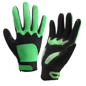 Guantes de ciclismo con dedos completos, malla transpirable con acolchado de gel para montar en bicicleta, deportes al aire libre, opciones multicolores disponibles - Product Image 6