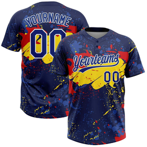 Nueva Camiseta de Softbol Sublimada con Impresión Personalizada OEM, Transpirable, con Logotipo y Nombre del Equipo, Impresión Completa, Secado Rápido, Poliéster - Product Image 3