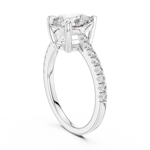 925 Sterling Silver Pear Cut Moissanite <b>Diamond</b> <b>Ring</b> Wholesale Engagement Jewelry OEM ODM Supplier Factory - Product Image 3