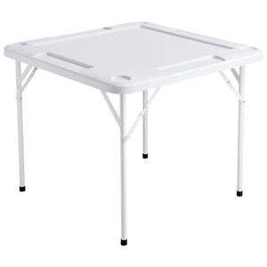 Tavolo da Mahjong Classico Portatile Verde per 4 Giocatori, Tavolo Pieghevole per Domino con Piano Resistente all'Usura e 4 Portabicchieri - Product Image 6