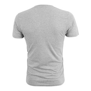 T-shirt homme col en V uni en coton extensible coupe ajustée à manches courtes style streetwear tendance en promotion - Product Image 6