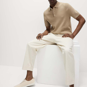 Chemises polo en coton OEM pour hommes, grandes tailles, coupe personnalisée, manches courtes, matière respirante, idéales pour le quotidien et le travail - Product Image 3