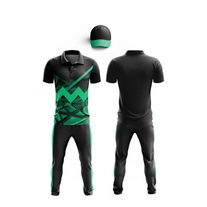 Uniforme de cricket respirant avec logo d'équipe brodé, maille confortable, design sublimé, nom et numéro personnalisés, uniforme de cricket 2026 - Product Image 3