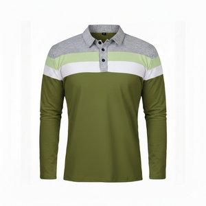 Camiseta de Manga Larga para Hombre, 100% Algodón, Tejido Sólido, Transpirable, con Logotipo Personalizado, Proveedor Mayorista - Product Image 2