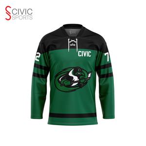 Uniformes de Hockey sobre Hielo al por Mayor, MOQ Bajo, Impresión Digital y Sublimación, Colores/Logotipos Personalizados, Ropa Deportiva 100% Poliéster para Adultos - Product Image 6