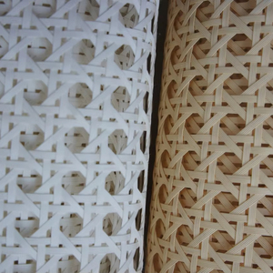 Rattan webbing rustic open weave mesh roll for vintage furniture made in Vietnam with rattan pole handle for decoration - Product Image 5