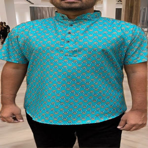 Elegancia vestidor hermosa ropa ocasional alta demanda algodón Kurta con trabajo impreso mejor precio fabricante de la India - Product Image 1