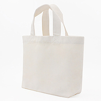 Sac fourre-tout imprimé en polyester/coton, tissé, écologique, résistant à l'eau, durable, avec poignée supérieure blanche