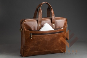 Túi da thật cao cấp dành cho nam, túi đeo chéo, túi messenger, túi đựng laptop công sở, cặp da thật - Product Image 2