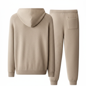 Ensemble de survêtement décontracté pour homme en polaire brodé, effet délavé, chaud, imperméable, respirant et extensible dans les quatre sens - Product Image 6