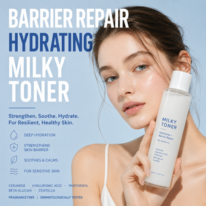 Tonique Lacté Premium Hydratant Réparateur de Barrière Cutanée, Essence d'Eau à la Céramide et Acide Hyaluronique pour Peaux Sensibles, Soin Coréen - Product Image 4