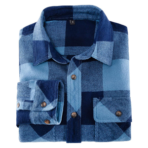 Chemise en flanelle à carreaux pour homme, style streetwear, fermeture boutonnée, coupe classique, manches longues, élégante et confortable, chemise en flanelle pour l'extérieur - Product Image 3