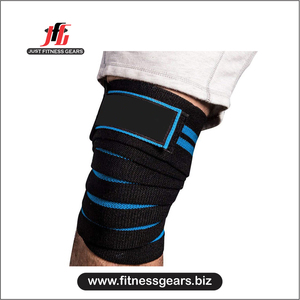 Genouillère de compression unisexe pour la musculation et les entraînements en salle, respirante, en nylon et coton, avec fermeture auto-agrippante - Product Image 3