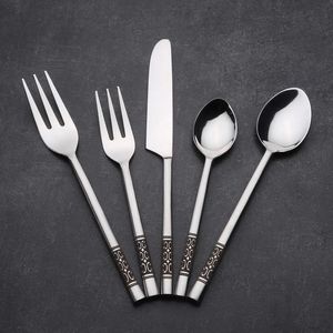 Elegant Satin Finish Metal Cutlery Set Smooth Premium <b>Flatware</b> Perfect For Hotels Restaurants And Fine Dining Table Presentation - Product Image 4