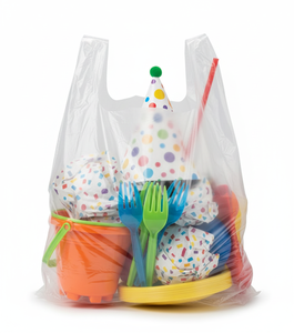 Sac de transport en PEHD robuste pour fournitures d'élevage avicole et laitière, qualité industrielle, sac de type T-shirt en gros - Product Image 1