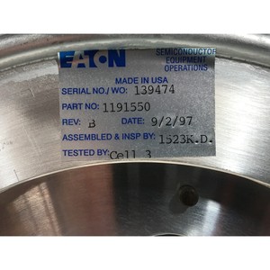 Eaton axcelis หน้าแปลนแหล่ง1191550, ที่เชื่อถือได้154316ทั่วโลกมรดกอุปกรณ์เซมิคอนดักเตอร์และชิ้นส่วน - Product Image 6
