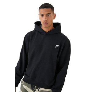 Sweat-shirt à capuche noir OEM pour homme, coupe classique, 100 % coton molletonné, style décontracté, logo frontal, fabriqué aux États-Unis - Product Image 1