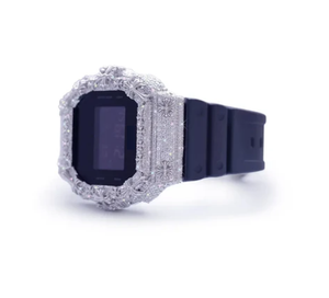 Reloj de Lujo para Mujer con Diamantes Incrustados, Esfera con Números Romanos, Caja Cuadrada, Visualización de Fecha, Personalizable, Resistente al Agua 10 Bar, Acero Inoxidable - Product Image 2