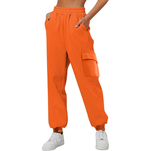 Pantalones Cargo de Pierna Ancha de Alta Calidad OEM con Bolsillos para Mujer, Pantalones Casuales Holgados para Mujer, Venta al por Mayor en Pakistán - Product Image 3