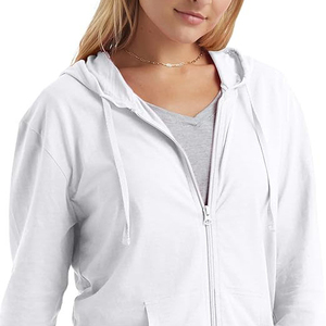 High Quality Relaxed Fitted Women's Long Sleeve Zipper Hoodies Custom Premium Selling <b>String</b> Hoodie <b>Top</b> Selling Female Hoody - Product Image 3