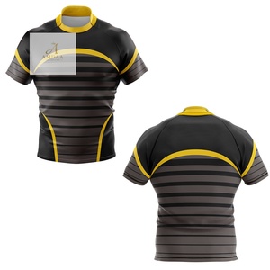 Camiseta de Rugby Personalizada con Etiqueta Privada, Nueva Moda, Color Sólido, Gran Cantidad, Buena Venta, Servicio OEM ODM - Product Image 5