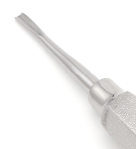 เครื่องมือถอนฟันแบบตรง 3C Coupland Gouge Elevator ขนาด 4 มม. สำหรับถอนรากฟันที่หัก หักงอ หรือหลุด พร้อมด้ามจับแบบกลวง - Product Image 2