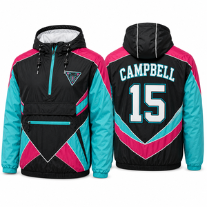 Promotional <b>Mens</b> Windbreaker <b>Jacket</b> Custom Wholesale Hem Collar Hood Durable Comfortable Flexible Allseason Spring <b>Summer</b> Autumn - Product Image 2