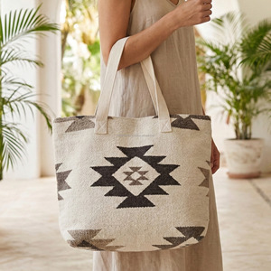 Bolso de Hombro Kilim de Gran Tamaño, Multicolor, Tejido a Mano, Elegante, para Oficina, Casual, para Ropa - Product Image 6