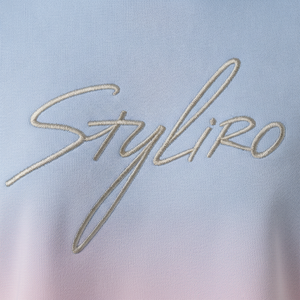 Sudadera con Capucha para Mujer, Color Degradado, con Logotipo Bordado, Informal, de Manga Larga, Tejida en Algodón y Fibra de Bambú, para Primavera - Product Image 5