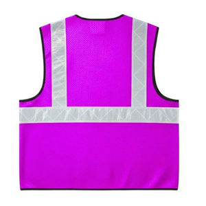 Chaleco de seguridad ANSI Clase 2 de alta visibilidad, reflectante, transpirable, con cierre de velcro y múltiples bolsillos - Product Image 2