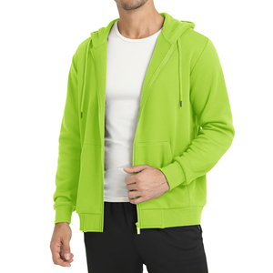 Sudadera con capucha informal de algodón con bolsillos frontales, corte regular, forro polar, precio económico para hombre, sudaderas con capucha con cremallera de alta calidad para hombre - Product Image 3