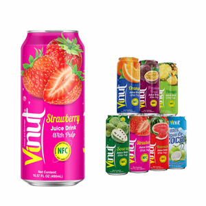 Para VINUT Vietnam 490ml Bebida de jugo de frutas y verduras sin azúcar con sabor a pulpa Etiqueta privada OEM/ODM Muestra gratis disponible - Product Image 1