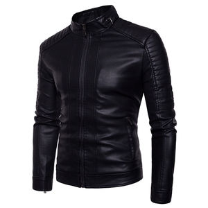 OEM 100% Genuine Cow <b>Leather</b> Brown Plus Size Men's <b>Winter</b> Waterproof Windproof Breathable Stand Collar Flight Bomber <b>Jacket</b> PU - Product Image 1