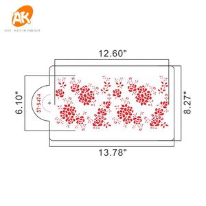 <span class=keywords><strong>AK</strong></span> Personnalisé Décoration De Gâteau Pochoirs Gabarits En Plastique Pochoir D'aérographe Réutilisable Peinture Dessin Art Pochoir ST-5474 - Product Image 4