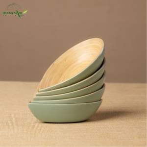 Elegante Juego de Tazones de Bambú en Forma de Hoja, Ecológico, para Servir Aperitivos, Postres y Decoración de Mesa - Product Image 5