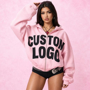 Sudaderas con Capucha Lisas al por Mayor para Mujer, Estilo Urbano, 100% Algodón, Forro Polar Grueso, Puños de Punto Acanalado, Personalizables, Ecológicas para Ropa - Product Image 6