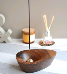 Geometric Wooden Incense Holder Bowl Decorative Incense Stick Burner Ash Catcher <b>Tray</b> For Meditation Yoga Home Decor & Gifting - Product Image 3