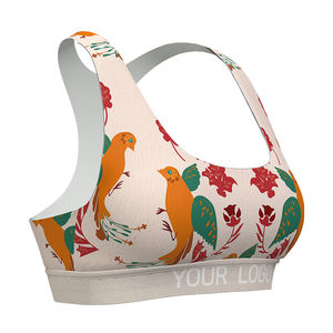 Sujetador deportivo de yoga de secado rápido para mujer, personalizado al por mayor, con diseño de retorcido frontal y efecto push-up, para gimnasio y fitness, con sublimación. - Product Image 2