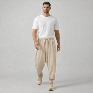 Ensembles de survêtements d'hiver personnalisés 100 % coton molletonné pour hommes, modèles vierges à manches longues - Product Image 4