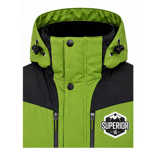Veste parka imperméable pour homme avec design multi-poches, construction respirante et doublure chaude isolante - Product Image 3